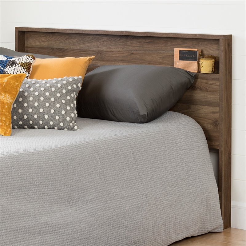 South Shore Holland Full Queen Panel Headboard in Natural Walnut