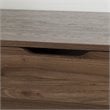 South Shore Holland 1 Drawer Nightstand in Natural Walnut