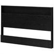 South Shore Holland Full Queen Panel Headboard in Black Oak
