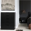 South Shore Holland 5 Drawer Chest in Black Oak
