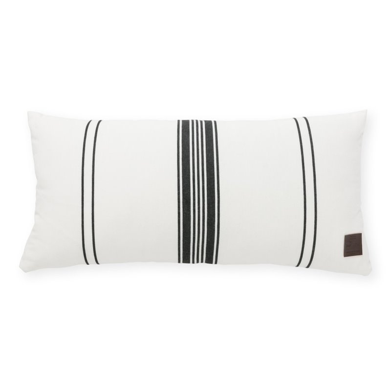 South Shore Lodge 12 X 24 Striped Throw Pillow In White And