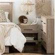 South Shore Primo 1 Drawer Nightstand in Rustic Oak