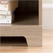 South Shore Primo 1 Drawer Nightstand in Rustic Oak