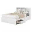 South Shore Step One Full Bookcase Storage Bed in Pure White