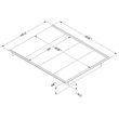 South Shore Step One Queen Platform Bed in Gray Oak