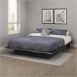 South Shore Step One Queen Platform Bed in Gray Oak