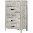 South Shore Gravity 5 Drawer Chest in Seaside Pine