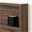 South Shore Tao Full Queen Panel Headboard in Natural Walnut