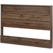 South Shore Tao Full Queen Panel Headboard in Natural Walnut