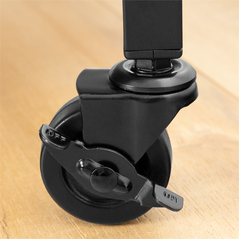 South Shore Munich Bar Cart in Weathered Oak and Matte Black