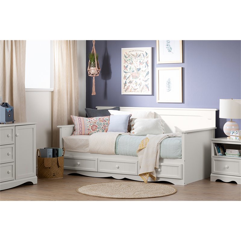 South Shore Savannah Twin Storage Daybed In Pure White 66311074741