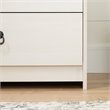South Shore Plenny 6 Drawer Dresser in White and Weathered Oak
