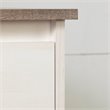South Shore Plenny 6 Drawer Dresser in White and Weathered Oak