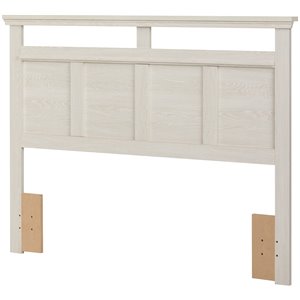 south shore versa full queen panel headboard in winter oak