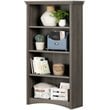 South Shore Gascony 4 Shelf Wooden Bookcase in Gray Maple