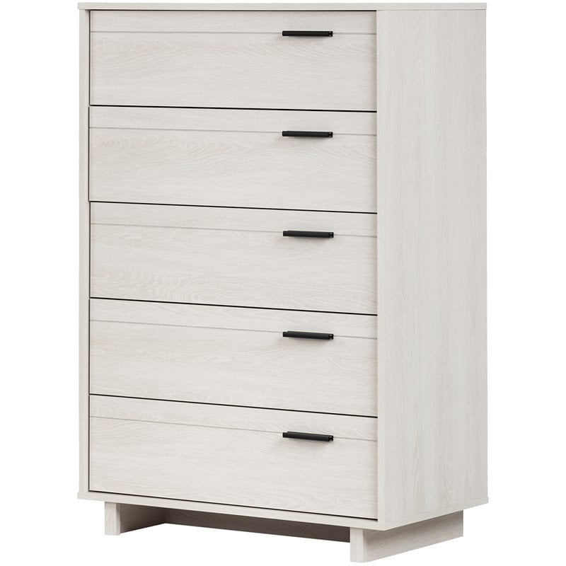 South Shore Fynn 5 Drawer Chest in Winter Oak