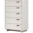 South Shore Fynn 5 Drawer Chest in Winter Oak