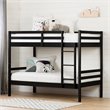 South Shore Fakto Twin Over Twin Bunk Bed in Matte Black
