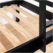 South Shore Fakto Twin Over Twin Bunk Bed in Matte Black