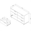 South Shore Cavalleri 6 Drawer Dresser in Gray Maple