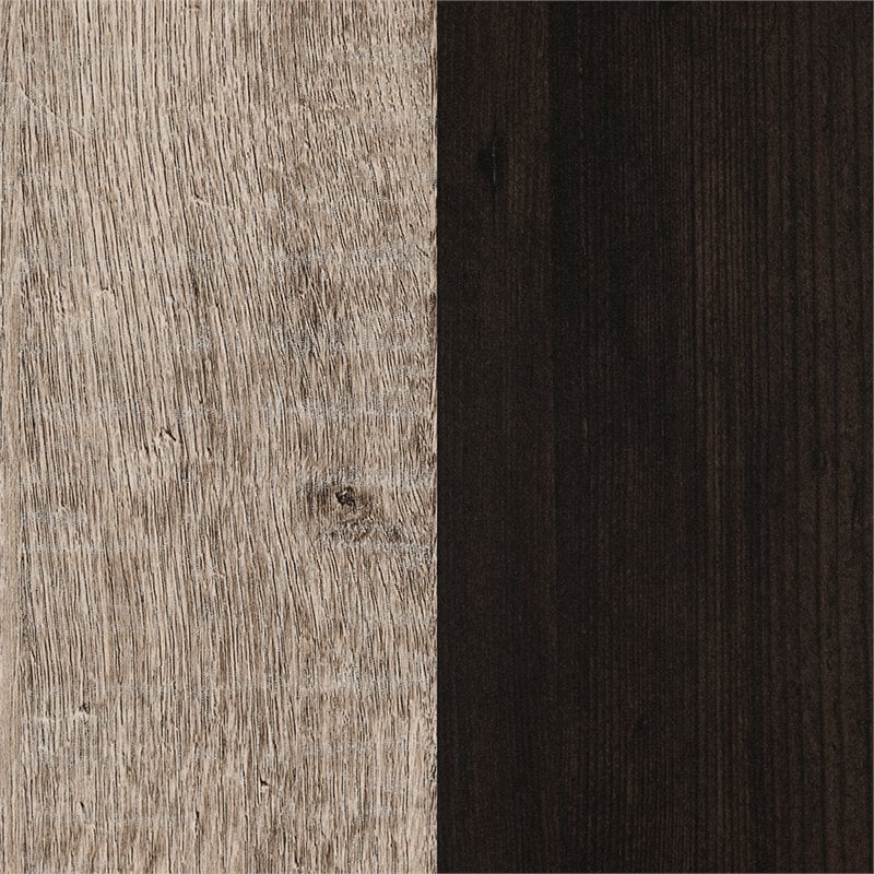 South Shore Londen 6 Drawer Dresser in Weathered Oak and Ebony