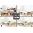 South Shore Avilla Full Storage Platform Bed in Winter Oak