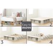 South Shore Avilla Queen Storage Platform Bed in Winter Oak