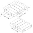South Shore Avilla Queen Storage Platform Bed in Winter Oak