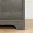 South Shore Versa Computer Desk with Hutch in Gray Maple