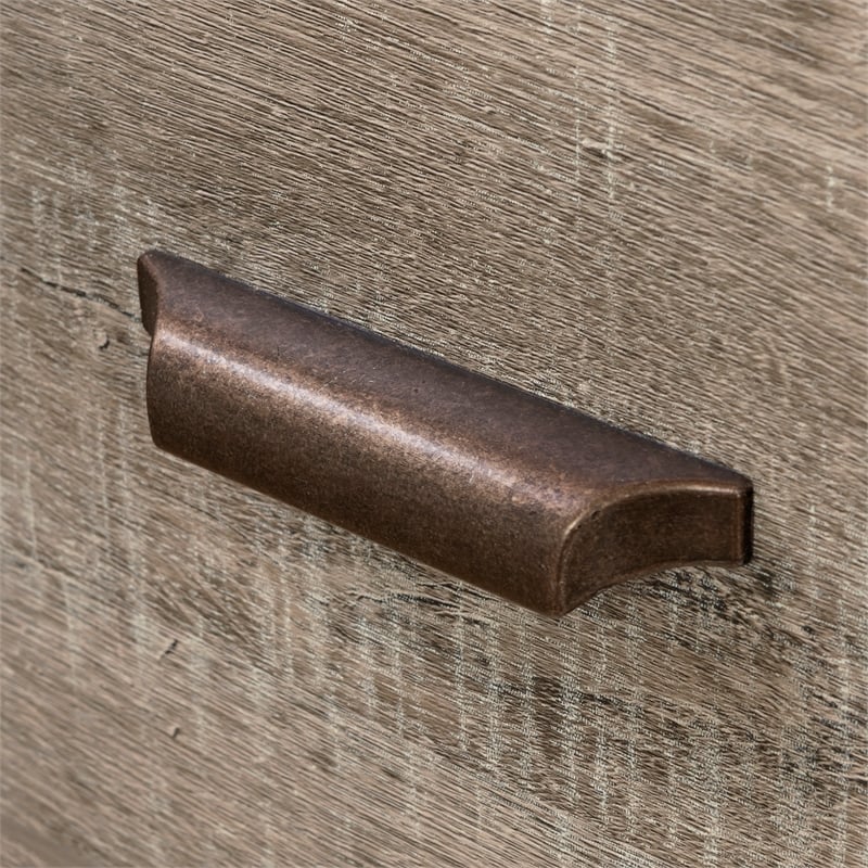 South Shore Versa Computer Desk with Hutch in Weathered Oak