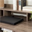 South Shore Versa Computer Desk with Hutch in Weathered Oak