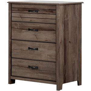 south shore ulysses 4 drawer chest in fall oak