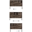 South Shore Ulysses Full Bookcase Headboard in Fall Oak