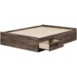 South Shore Ulysses Full Kids Mates Platform Bed in Fall Oak