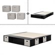 South Shore Flexible King Storage Platform Bed in Black