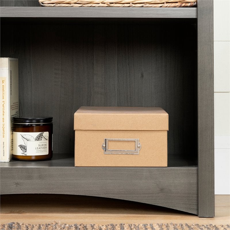 South Shore Artwork 4 Shelf Bookcase in Gray Maple