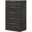 South Shore Step One Essential 5 Drawer Chest in Gray Oak