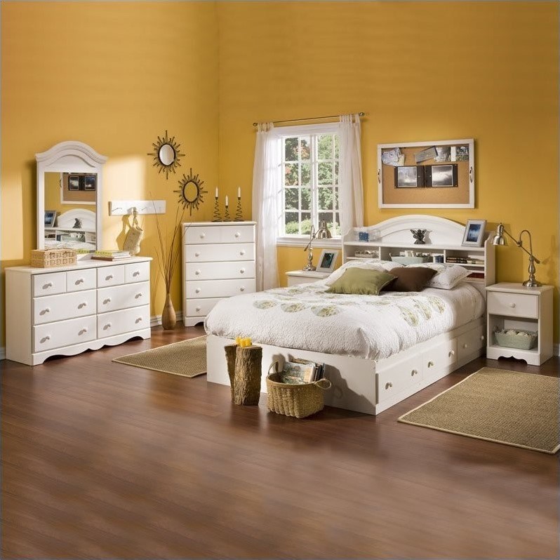 South Shore Summer Breeze Full Size Kids 6 Piece Bedroom ...