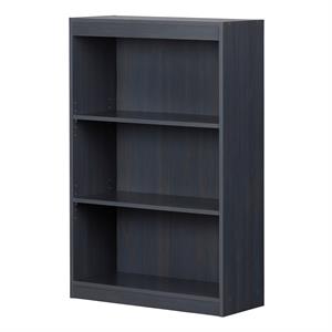 Axess 3-Shelf Bookcase-Blueberry-South Shore