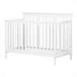 Cotton Candy Baby Crib 4 Heights with Toddler Rail-Pure White-South Shore