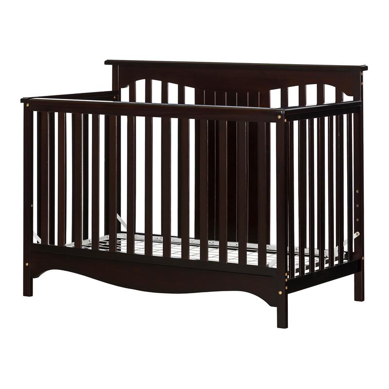 Savannah Baby Crib 4 Heights With Toddler Rail Espresso South