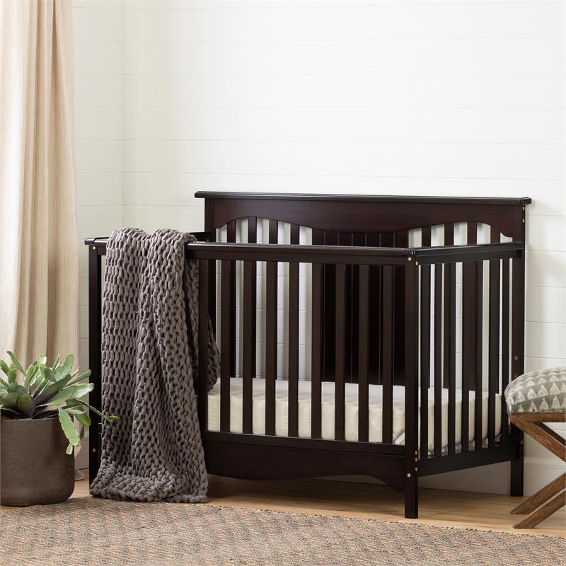 Savannah Baby Crib 4 Heights with Toddler RailEspressoSouth Shore Cymax Business