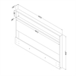Kanagane Headboard with Shelf-Full/Queen-Pure White-South Shore