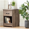 Tassio 1-Drawer Nightstand -Weathered Oak-South Shore