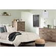Tassio 5-Drawer Chest-Weathered Oak-South Shore