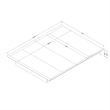 South Shore Step One Contemporary Wooden Queen Platform Bed in Pure Black