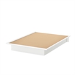 South Shore Newbury Contemporary Wooden Full Platform Bed in Pure White