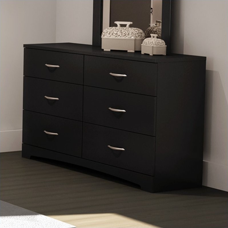 South Shore Maddox Dresser In Pure Black 3107010