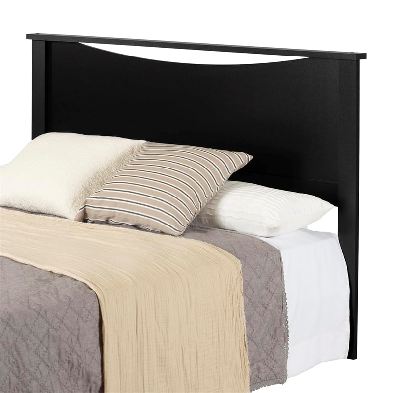 South Shore Maddox Contemporary Full / Queen Panel Headboard in Black