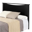 South Shore Maddox Contemporary Full / Queen Panel Headboard in Black